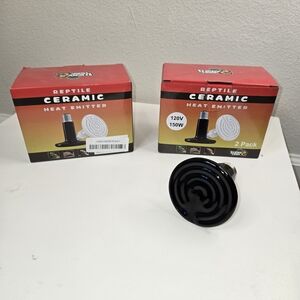 5 Individual Black Ceramic Heat Emitter